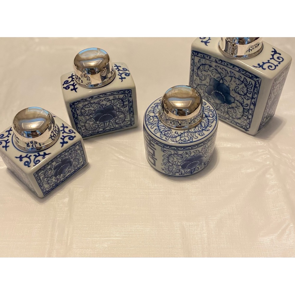 Two’s Company Canton Tea Jars - Set of 4